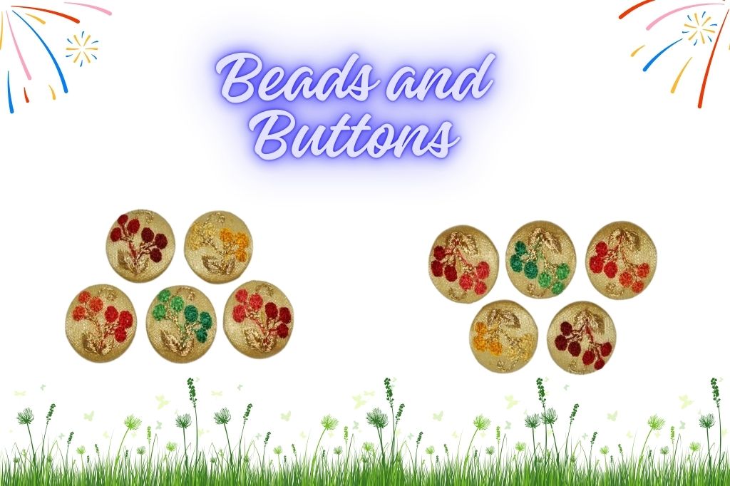Ways to Use Beads and Buttons - Shop Indian Laces and Fabric
