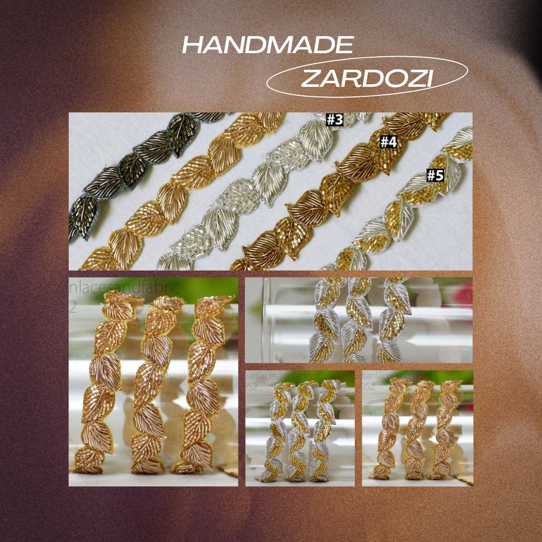 Choose the Best Handmade Zardozi and Beaded Trims for Your Clothes!
