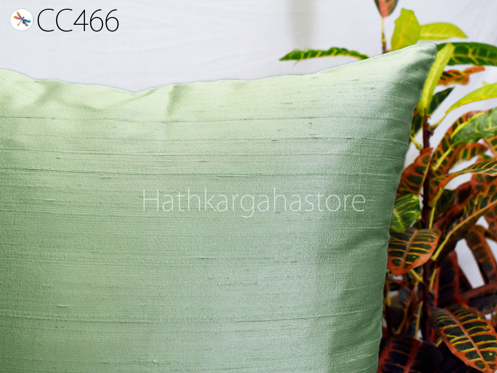 Pistachio Douppion Silk Pocket Square main image 1