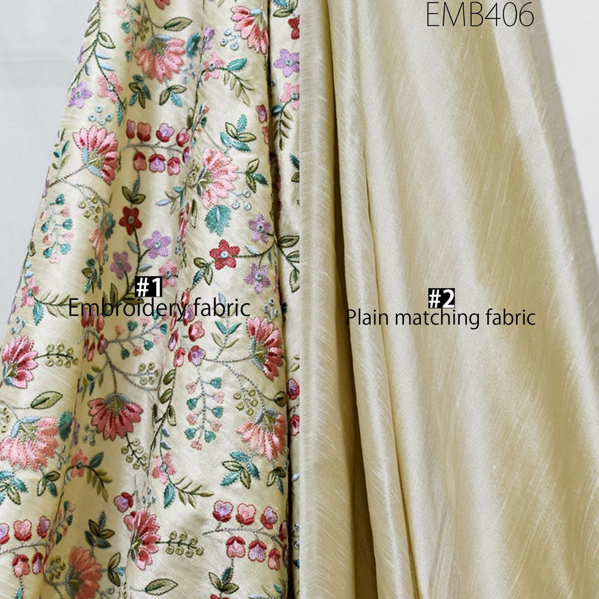 WALKN 45 BEIGE BLUE OBLIQUE EMBROI-DERY CANVAS