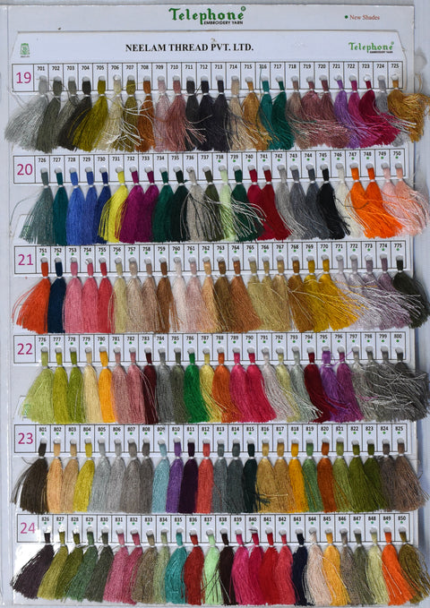 Any 25 Shade of Silk Thread Spool Silk Thread