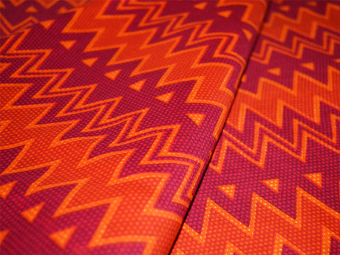 Zigzag Screen Printed Indian Pure Soft Cotton Fabric By The Yard Summer Dresses Tunics Quilting Sewing Crafting Baby Nursery Cribs Pillow Curtains Home Decor Fabric