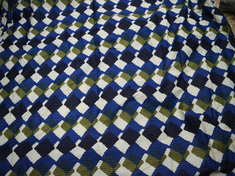 Quilting Sewing Blue Crafting Baby Nursery Crib Drapes Clothing Apparels Indian Boho White Cotton Fabric By The Yard Women Dress Home Decor Table Runner Cushion Covers Making