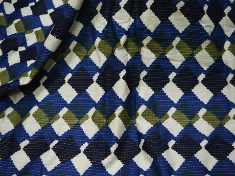 Quilting Sewing Blue Crafting Baby Nursery Crib Drapes Clothing Apparels Indian Boho White Cotton Fabric By The Yard Women Dress Home Decor Table Runner Cushion Covers Making