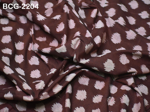 Tissu de coton ikat bordeaux au mètre, Tissu tissé à la main vendu au mètre, Matériel pour robes d'été, Décoration d'intérieur, Teint en fil, Chute de tissu, Quilting, Chemins de table