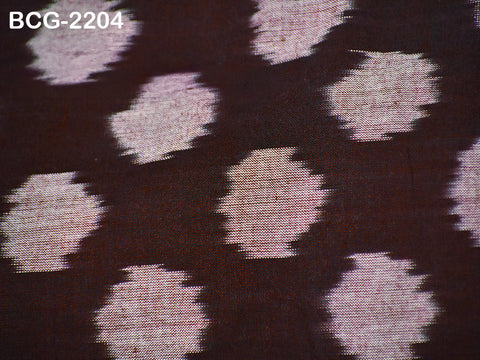 Tissu de coton ikat bordeaux au mètre, Tissu tissé à la main vendu au mètre, Matériel pour robes d'été, Décoration d'intérieur, Teint en fil, Chute de tissu, Quilting, Chemins de table