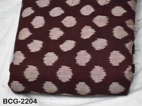 Tissu de coton ikat bordeaux au mètre, Tissu tissé à la main vendu au mètre, Matériel pour robes d'été, Décoration d'intérieur, Teint en fil, Chute de tissu, Quilting, Chemins de table