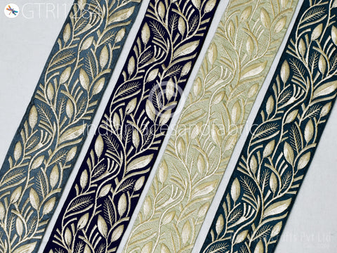 9 Yard Indian Embroidered Trim Embellishment Sari Border Embroidery Bridal Belt Saree Ribbon Cushions Home Décor Sewing Clothing Costumes Trimmings