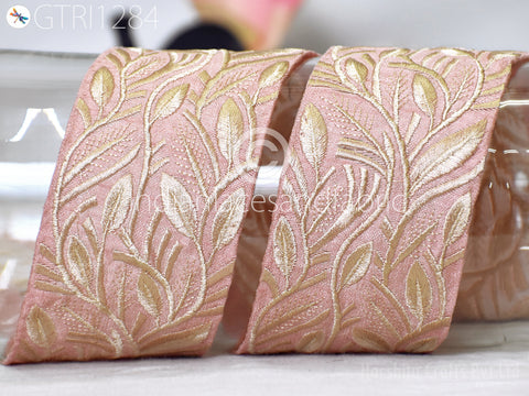 9 Yard Indian Embroidered Trim Embellishment Sari Border Embroidery Bridal Belt Saree Ribbon Cushions Home Décor Sewing Clothing Costumes Trimmings