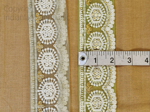 Decorative Embroidered Saree Border Wedding Sari Borders Cushions cover Crafting Trim by 3 yard Hat Making Tape Embellishments Indian Wear Lace Decorative Costume Trimming Garment Accessories