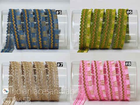 4 Yard 0.8" Indian Brush Eyelash Tassel Fringe Trim Tapes Decorative Drapery Upholstery Cushions Home Decor Border Sewing Crafting Gown Laces
