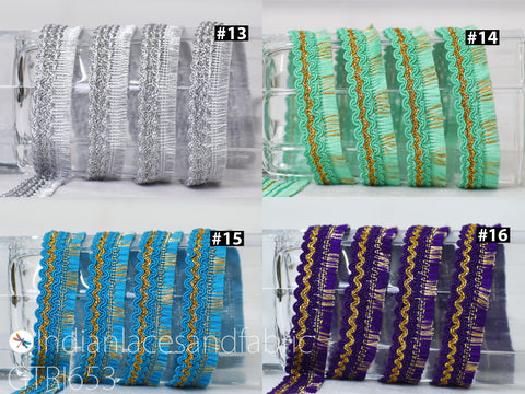 4 Yard 0.8" Indian Brush Eyelash Tassel Fringe Trim Tapes Decorative Drapery Upholstery Cushions Home Decor Border Sewing Crafting Gown Laces