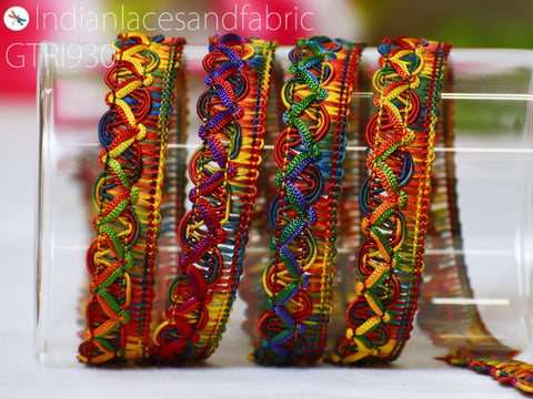 4 Yard Braided Edging Trim Gift Wrapping Ribbon Indian Decorative Tape Crafting Sewing Embellishments Lampshade Lace Cushion Cover Trimmings