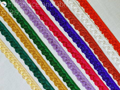4 Yard Braided Edging Trim Gift Wrapping Ribbon Indian Decorative Tape Crafting Sewing Embellishments Lampshade Lace Cushion Cover Trimmings