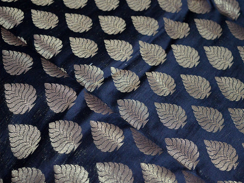 Bridesmaid Dresses Making Banarasi Blended Silk By The Yard, Black Banarasi Brocade