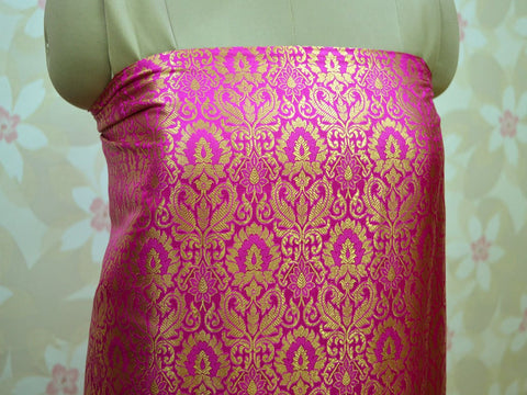 2.5 Meter Indian wedding dresses lehenga sold brocade cushion covers table runner kids dress material brocade Jacket Tie Home Furnishing