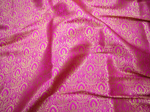 2.5 Meter Indian wedding dresses lehenga sold brocade cushion covers table runner kids dress material brocade Jacket Tie Home Furnishing