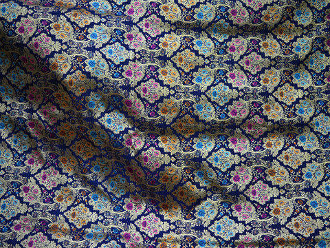 Gown making, Fabric For Lehenga, Brocade making Skirt, Long  Dress Brocade, Floral Brocade Design, Party Dress Fabric