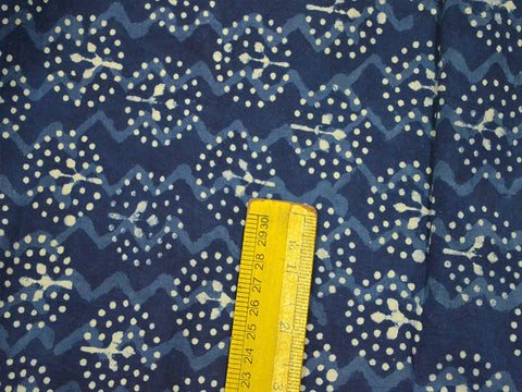 Indian Fabric Indigo Blue Cotton Fabric Hand Block Printed Cotton block print cotton fabric sold by the Yard Quilt Cotton Fabric Crafting