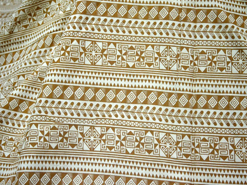 Boho Fabric, Geometric Striped print pure cotton fabric, Geometric brown Print Cotton, Apparel fabric, Indian Cotton Fabric by the Yard, Dress Fabric