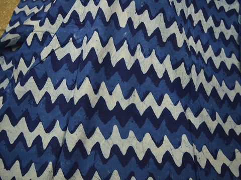 Indigo fabric Indigo Blue Cotton Fabric Indian Fabric Block Print Fabric Cotton fabrics by the yard Hand Printed Boho Fabric Soft Fabric