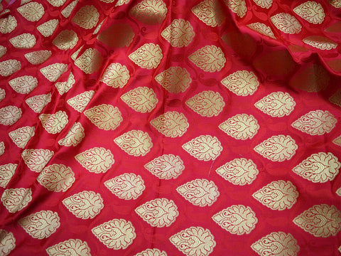 New Unique Design Brocade, Fabric Silk For Party Wear Dresses, Brocade For Lehengas, Fabric For Mats, Sewing Material, Pillows Cover Fabric, Bed Cover Fabric