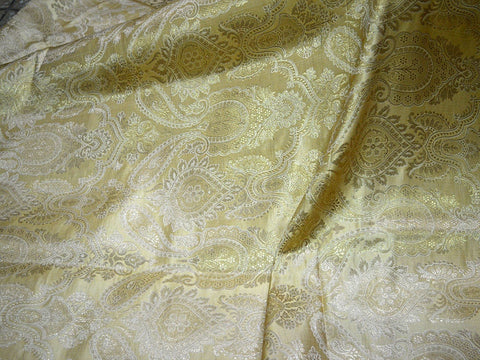 Beige brocade, golden design fabric, Hair Crafting, Boutique Fabrics, Indian Embellishments, Occasion Fabric, Bridal Fabric
