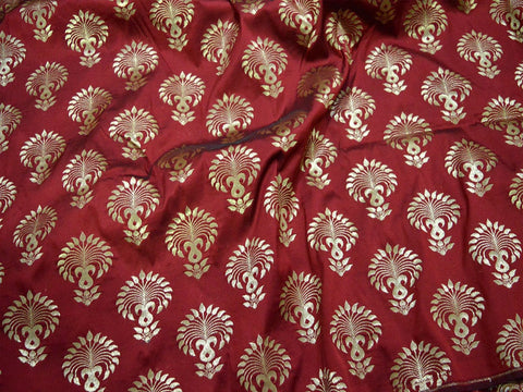 Wedding Dress Fabric, brocade by the yard, Indian Brocade, floral brocade, Bridal brocade, home furnishing, gold brocade, brocade fabric