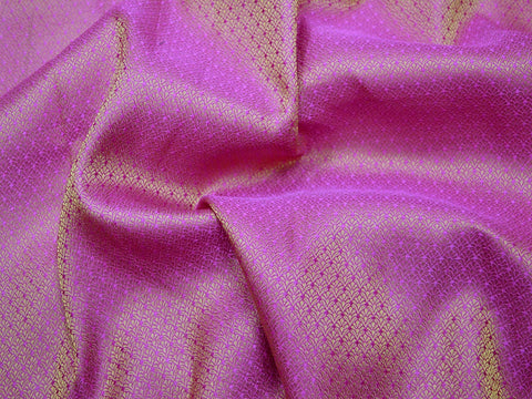 Silk Brocade Fabric by the Yard, Banarasi Silk Brocade Fabric, Banaras Brocade Blended Silk Fabric