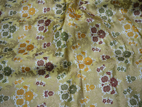 brocade fabric, Silk brocade, indian brocade, brocade by the yard, Home Furnishing, indian fabrics, silk brocade fabric