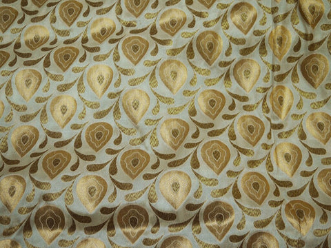 Ivory brocade, Stylish Fabric, Lehenga brocade, Indian wedding fabric,  Festive look brocade, Wedding material Fabric