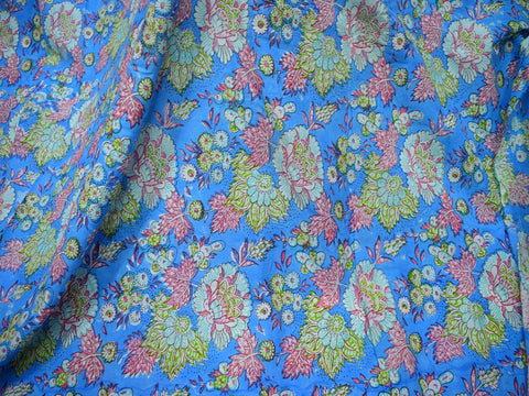 Women Dress fabric, indian Cotton fabric, hand printed fabric,block printed fabric, Summer Dress fabric, Fabric for kurtis, indian Cotton