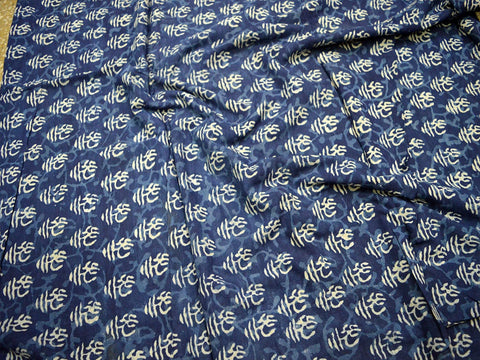 Indigo cotton, Indigo and White, Block print fabric, cotton fabric, Indian dress, Indian fabric, Jaipur block print
