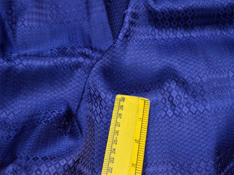 Indian Navy Blue Brocade Fabric By The Yard Crafting Jacquard Wedding Dress Fabric Banarsi Sewing Costumes Bridesmaid Skirt Home Furnishing