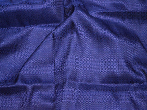 Indian Navy Blue Brocade Fabric By The Yard Crafting Jacquard Wedding Dress Fabric Banarsi Sewing Costumes Bridesmaid Skirt Home Furnishing