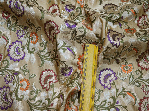 banarasi brocade, Meenakari fabric, Ethinic brocade fabric, fashion dress brocade, Indian brocade, Regal brocade,  silk brocade fabric
