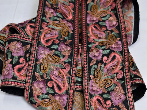 9 Yard Voilet Crafting 8cm Ribbon Embroidery Sewing Fabric Trim Decorative Indian Sari Border Dresses Trimming Clothing accessories