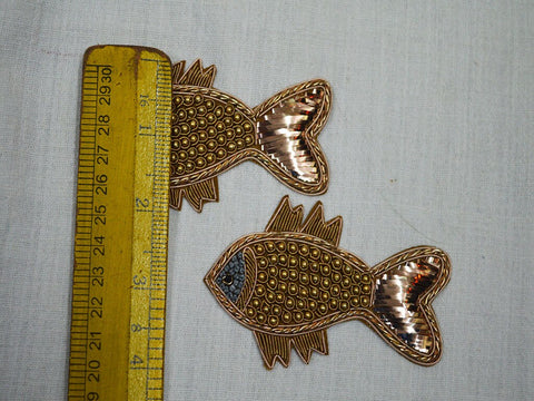 Fish Design Appliques are extremely beautiful applique 4 inch Beaded Patch