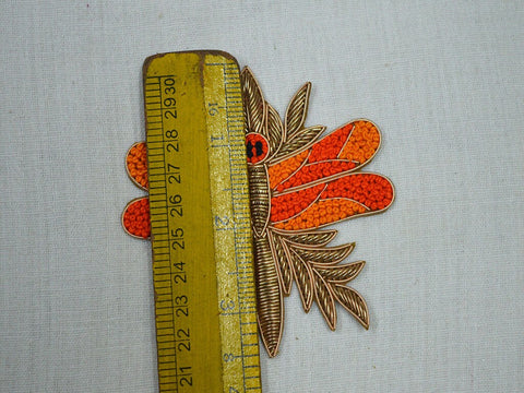 Applique For Dress Flower Design Applique Wedding Dress Patch Beaded Designer Flower Design Applique 3.5 inch Patch