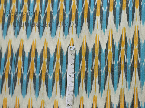 Home decor fabric, Ikat Fabric, Handloom Ikat Fabric, multicolor fabric, Sewing fabric,Indian fabric, Cotton Fabric By yard,handwoven fabric