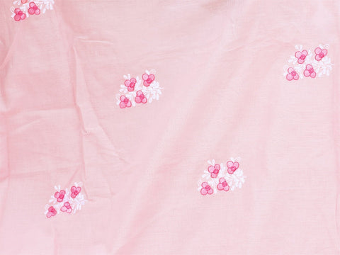 Indian Cotton And Linen Flower Embroidery Fabric, Decorative Fabric, DIY Fabric, Flower Fabric