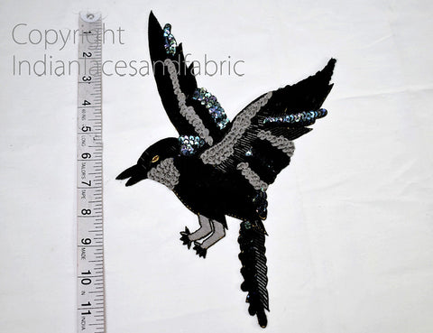 Eagle Design Appliques in Black and Grey Color are extremely beautiful applique 7.2 inch Patch