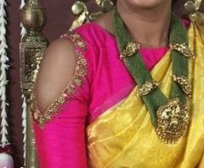 Blouse Back Patches Embroidered Shoulder Applique, Rhinestone Applique,Handcrafted Zardosi Gold Neck Patches