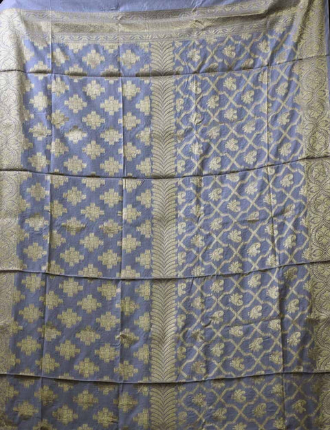 Banarasi Silk Brocade Dupatta, Ethnic Motifs Woven Design Dupatta with Zari, Handmade Brocade Scarves