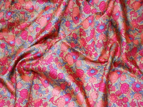 Indian Fabric, Indian silk, wall covering silk, wedding dress fabric, Women Dress Fabric, sewing crafting, Pure silk fabric