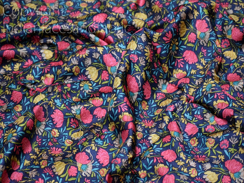 bed covers making pure printed silk fabric, Indian pure printed silk fabric, sofa covers pure printed silk fabric