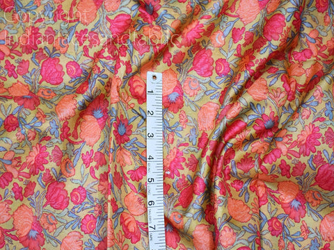Indian pure printed silk fabric, sofa covers pure printed silk fabric, doll dress making pure printed silk fabric