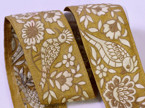 9 Yard Indian Embroidered 7CM Trim Drapery Hats Bag Saree Tape Decorative Ribbon Crafting Sewing Sari Borders Embellishments Home Decor