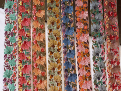 9 Yard Decorative Indian Trims Sari Embellishments Embroidery Clutches Ribbon Cushions Sewing Crafting Trimmings Curtains Headbands Borders