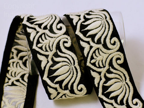 9 Yard Indian Decorative Embroidered 5 CM Trim Drapery Bag Saree Trimming Crafting Sewing Sari Borders Embellishments Home Decor Ribbon